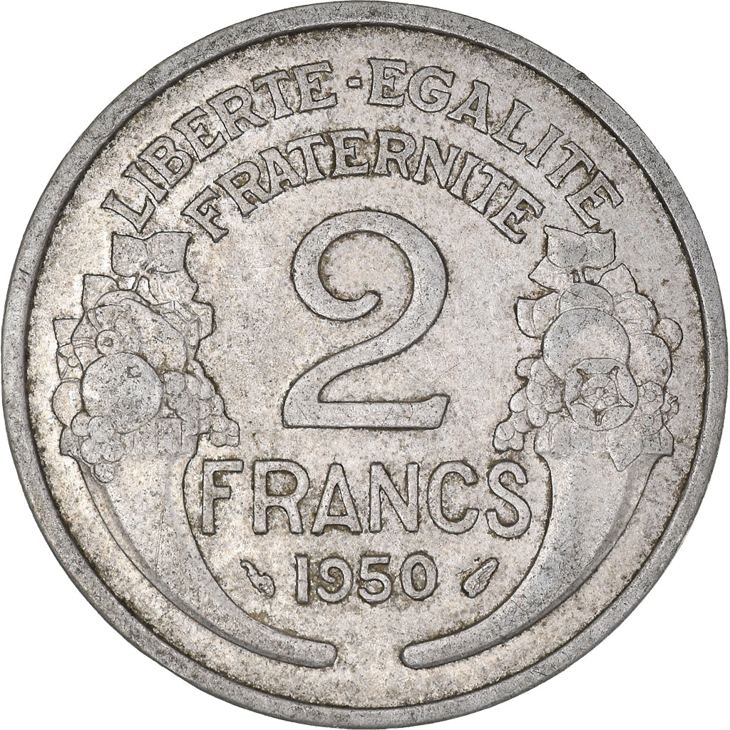 Moeda, França, 2 Francs, 1950