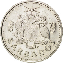 BARBADOS, 10 Cents, 1973, Franklin Mint, KM #12, MS(63), Copper-Nickel, 17.77,..