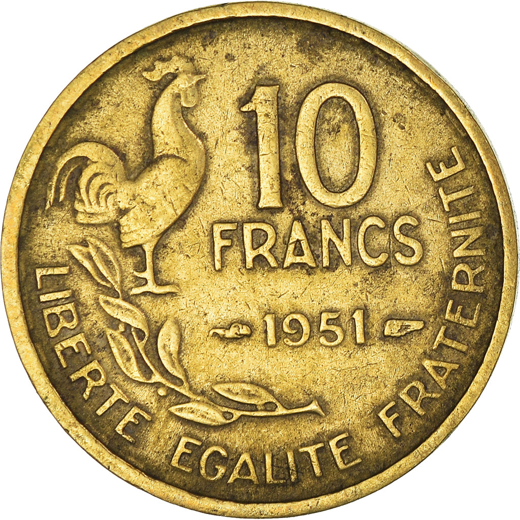 Coin, France, 10 Francs, 1951