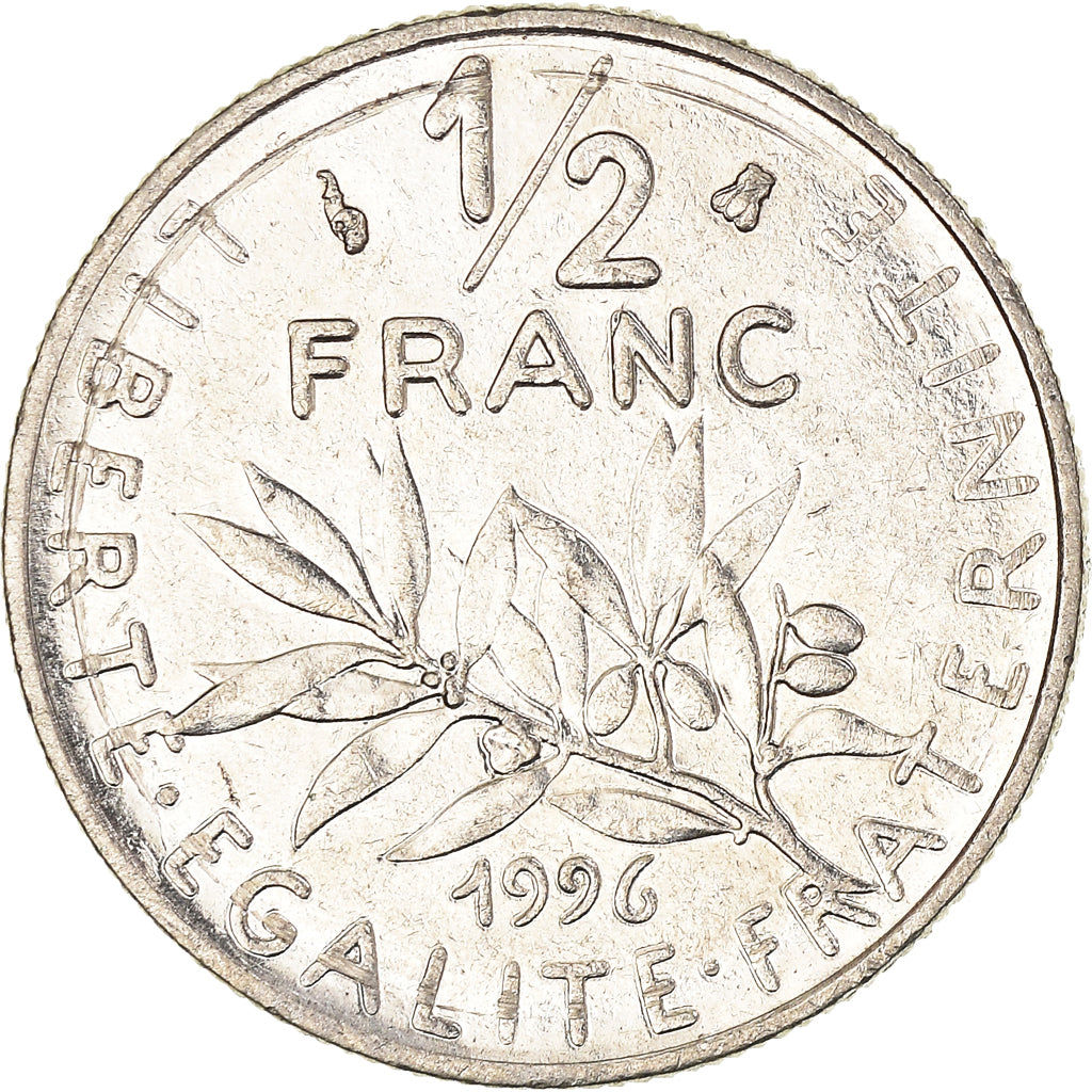 Coin, France, 1/2 Franc, 1996