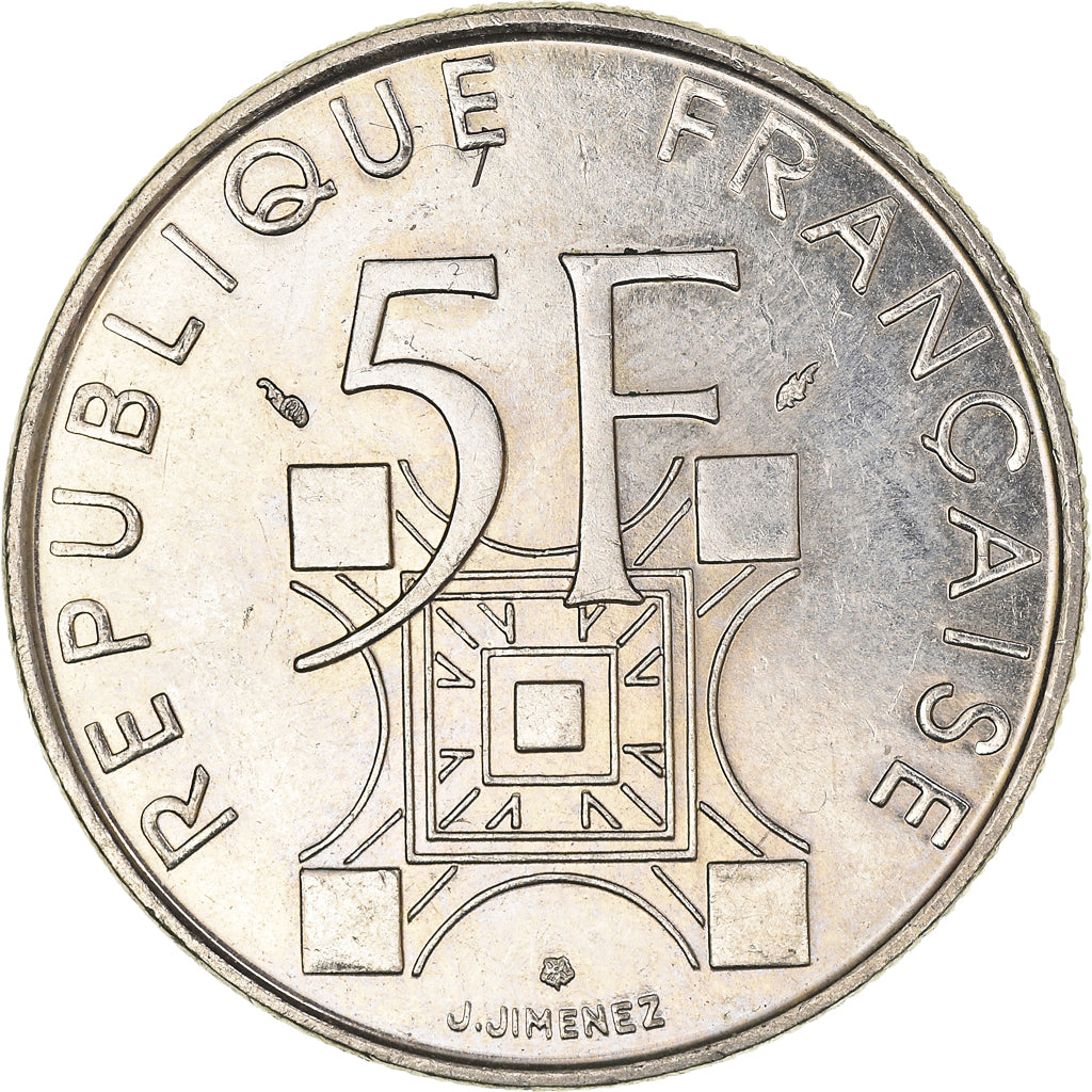 Munten, Frankrijk, 5 Francs, 1989