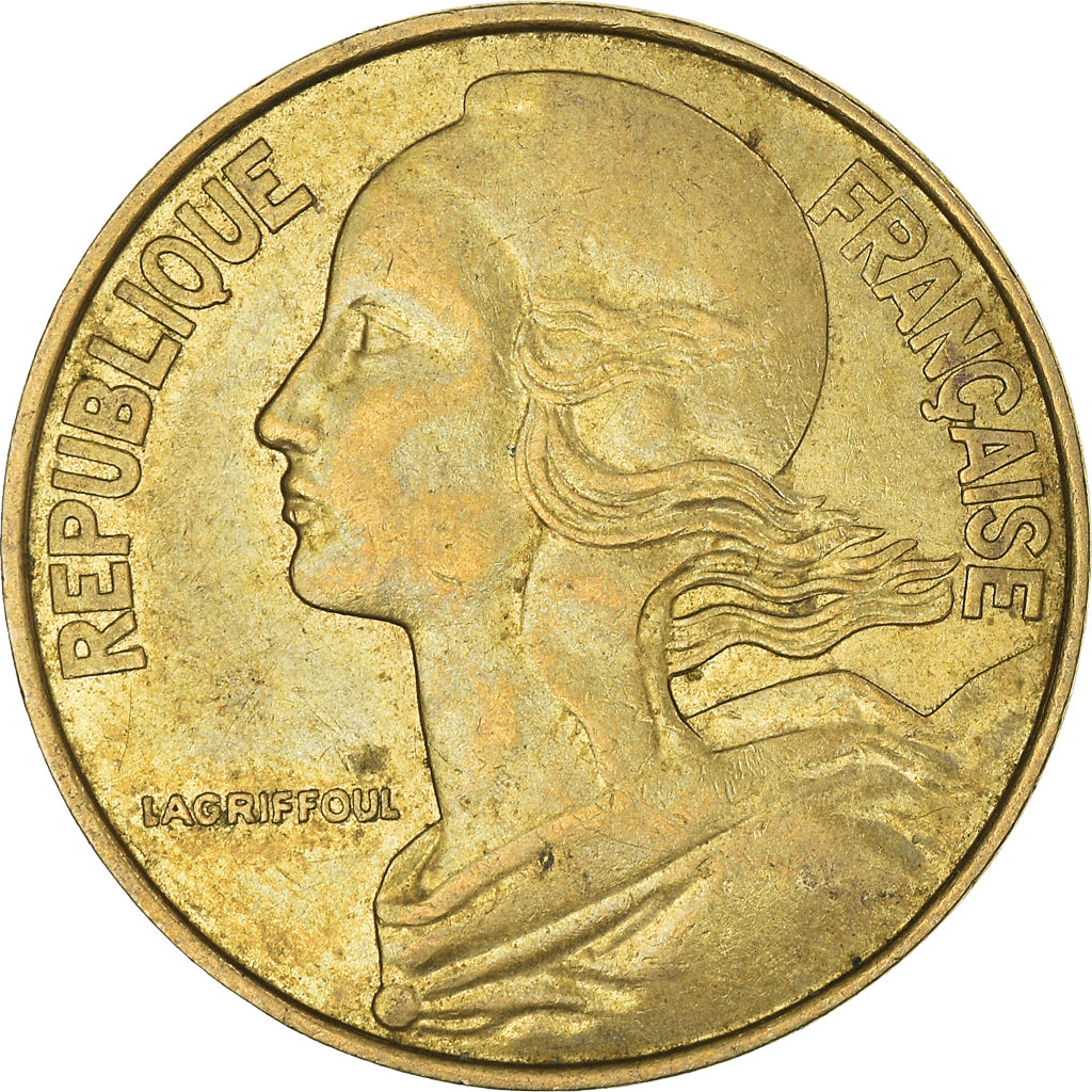 Moneta, Francja, 20 Centimes, 1990