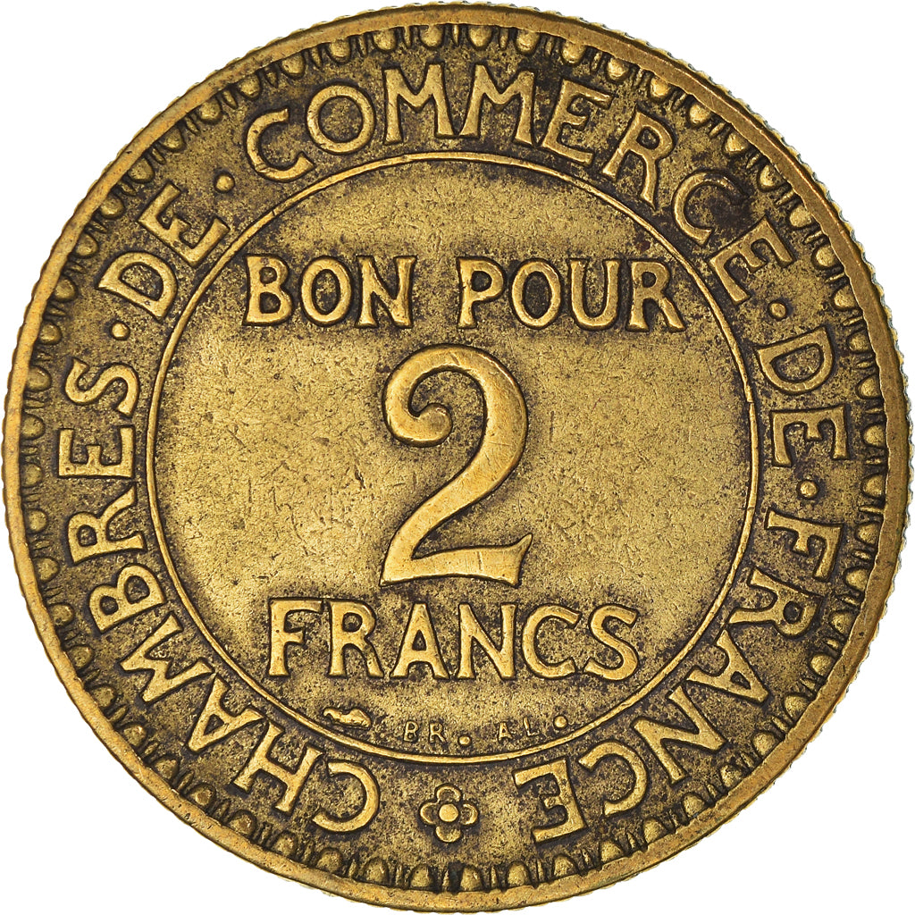 Moeda, França, 2 Francs, 1925