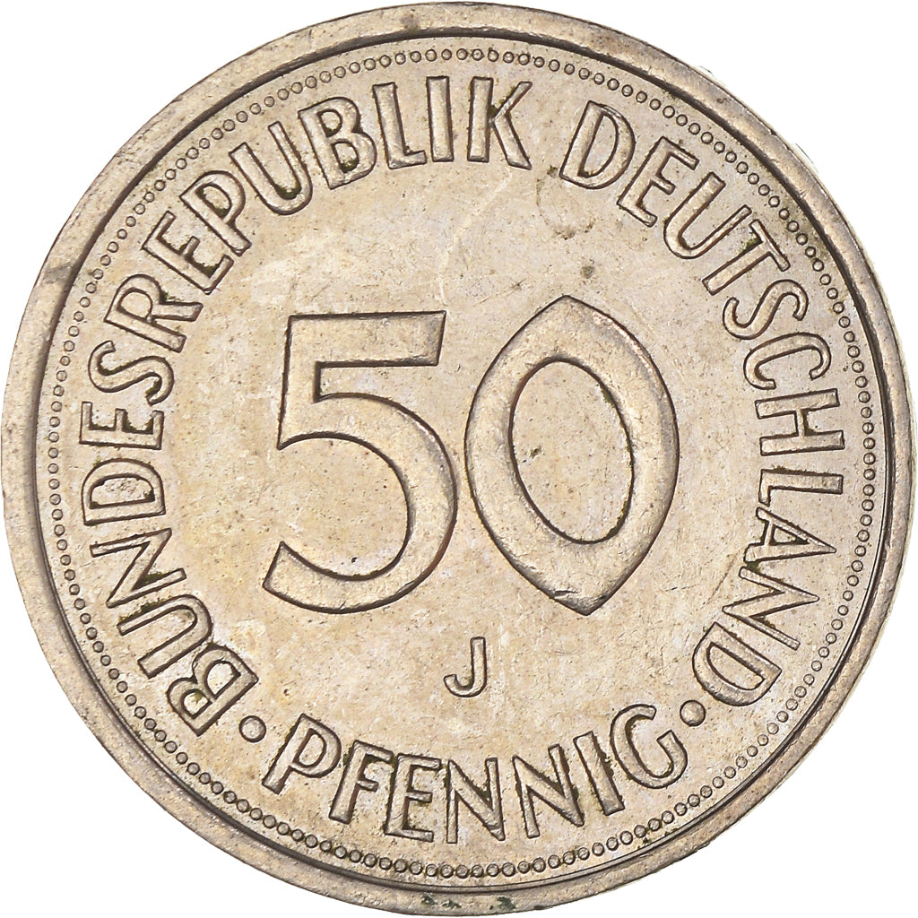 Moneda, ALEMANIA - REPÚBLICA FEDERAL, 50 Pfennig, 1983