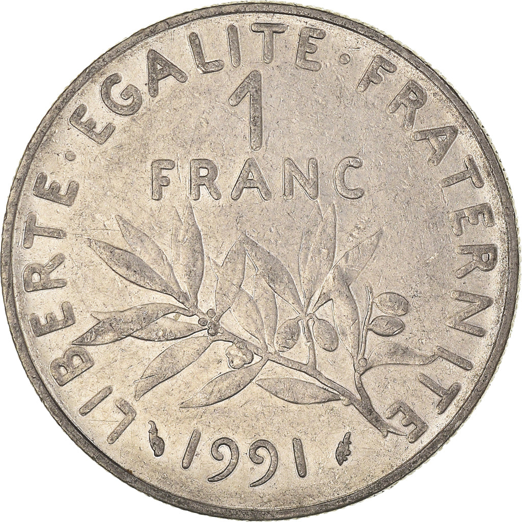 Coin, France, Franc, 1991
