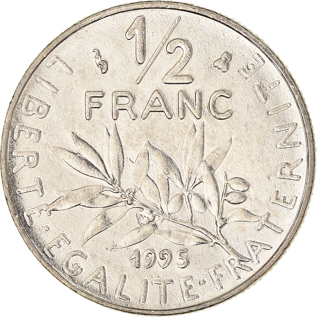 Münze, Frankreich, 1/2 Franc, 1995