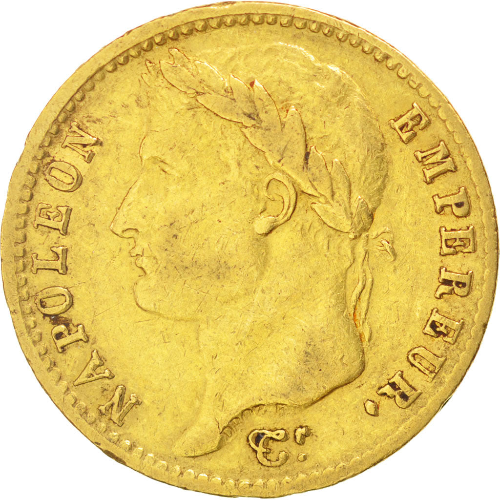 FRANCE, Napoléon I, 20 Francs, 1811, Paris, KM #695.1, EF(40-45), Gold, Gadoury 