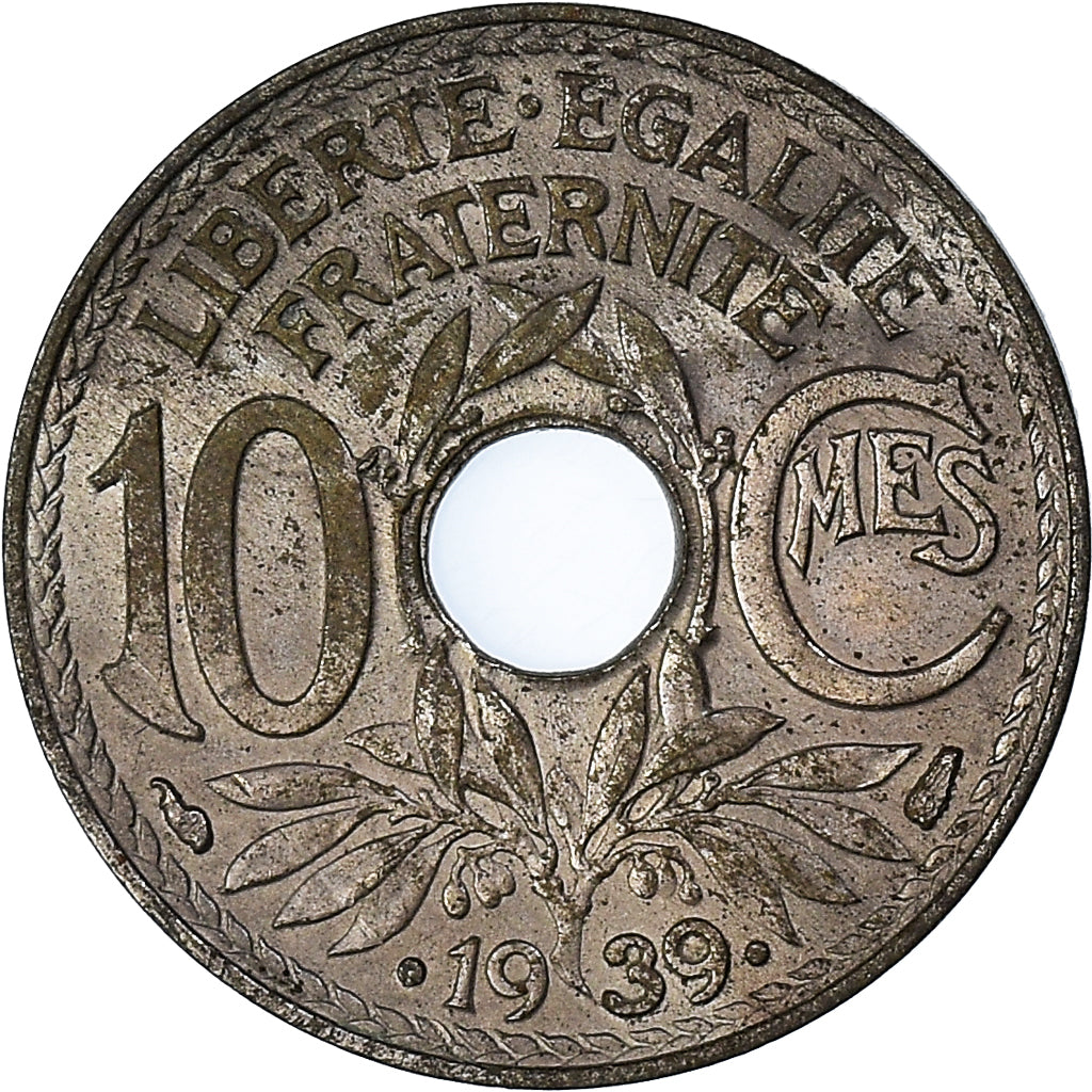 Munten, Frankrijk, 10 Centimes, 1939