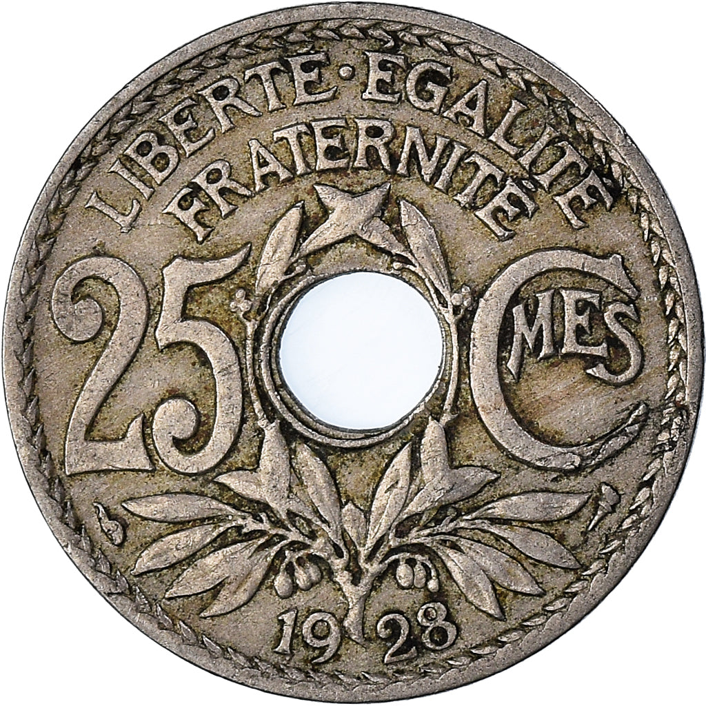 Monnaie, France, 25 Centimes, 1928