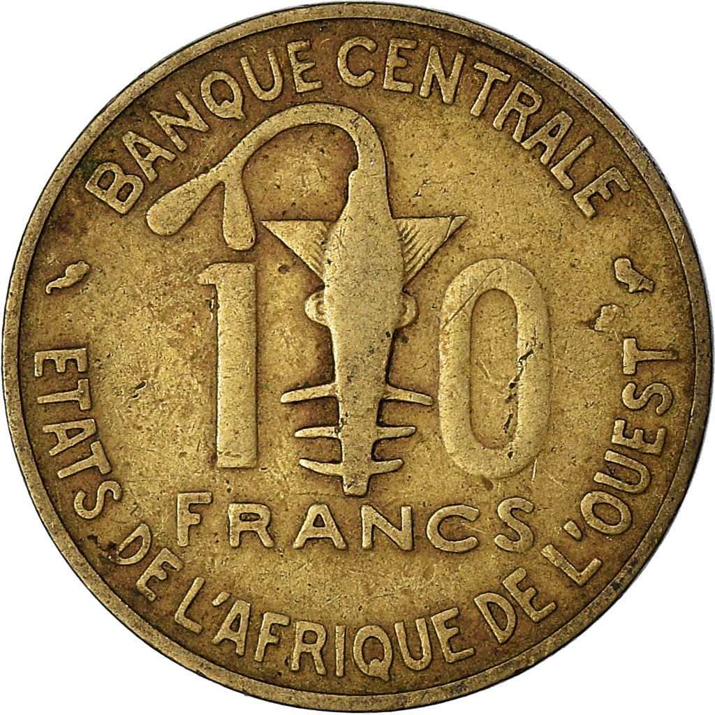 Coin, West African States, 10 Francs, 1970