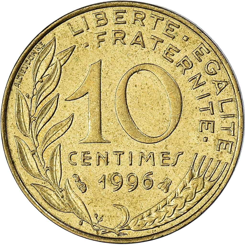 Munten, Frankrijk, 10 Centimes, 1996