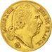 FRANCE, Louis XVIII, 20 Francs, 1820, Paris, KM #712.1, EF(40-45), Gold,...