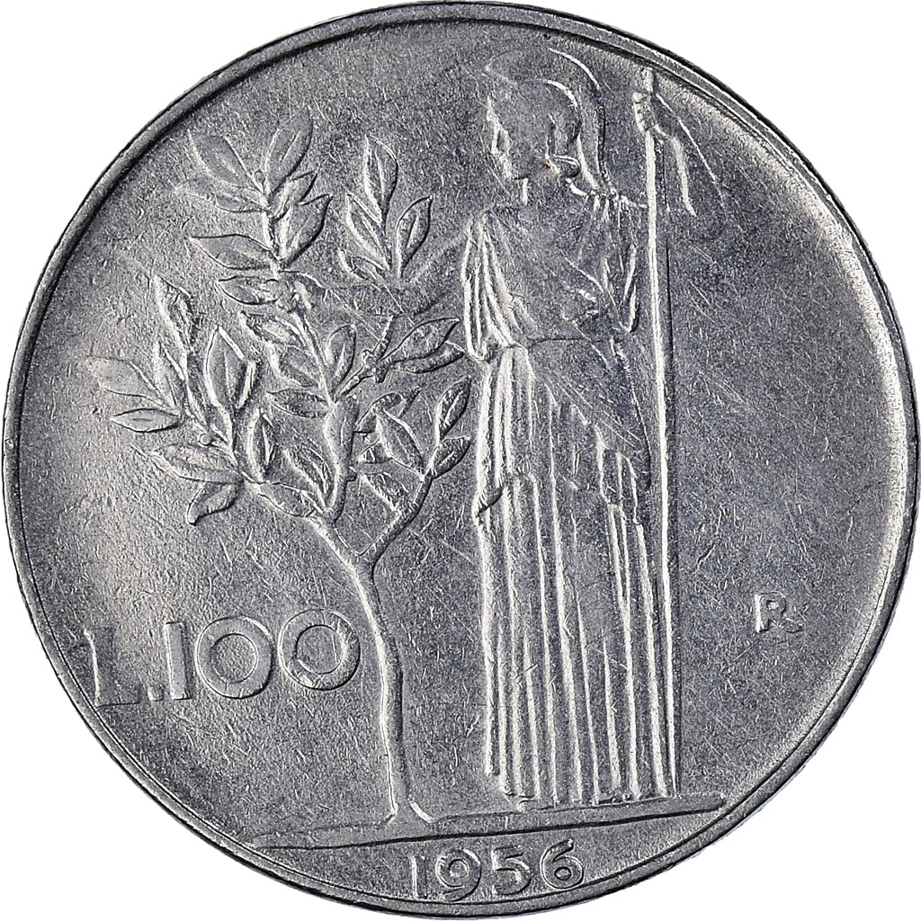 Münze, Italien, 100 Lire, 1956