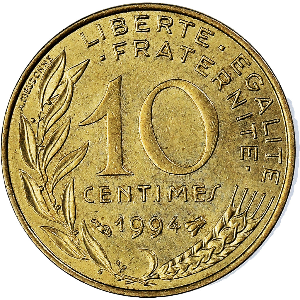 Munten, Frankrijk, 10 Centimes, 1994