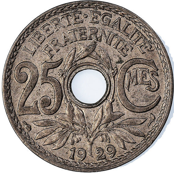 Moneta, Francja, 25 Centimes, 1929