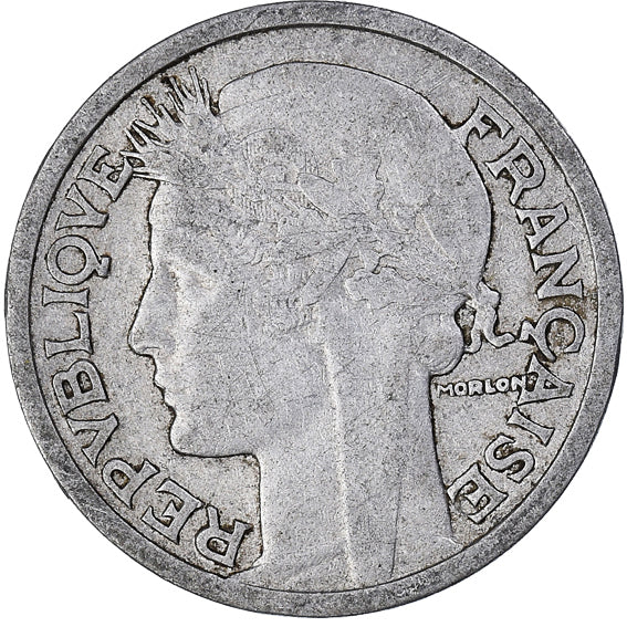 Moeda, França, 2 Francs, 1944