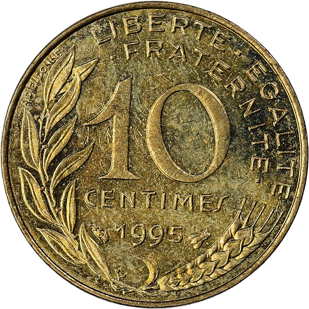 Munten, Frankrijk, 10 Centimes, 1995
