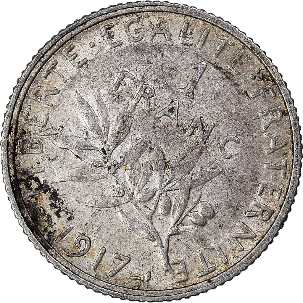 Moneta, Francja, Franc, 1917