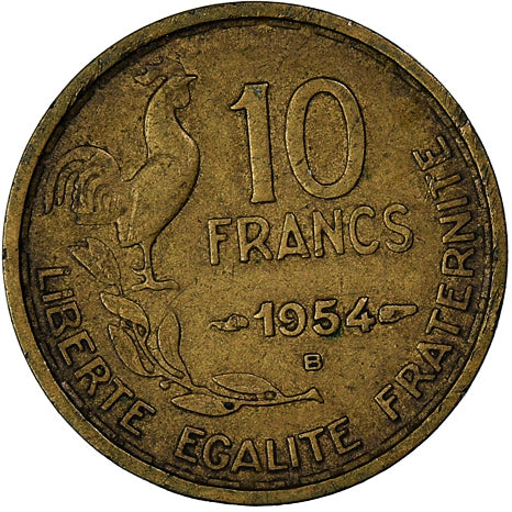 Münze, Frankreich, 10 Francs, 1954