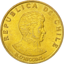 Coin, Chile, 10 Centesimos, 1971, MS(63), Aluminum-Bronze, KM:194