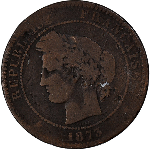 Münze, Frankreich, 10 Centimes, 1873