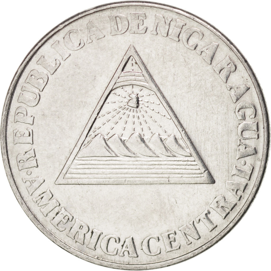 NICARAGUA, 10 Centavos, 1994, KM #81, MS(63), Chromium Plated Steel, 2.67