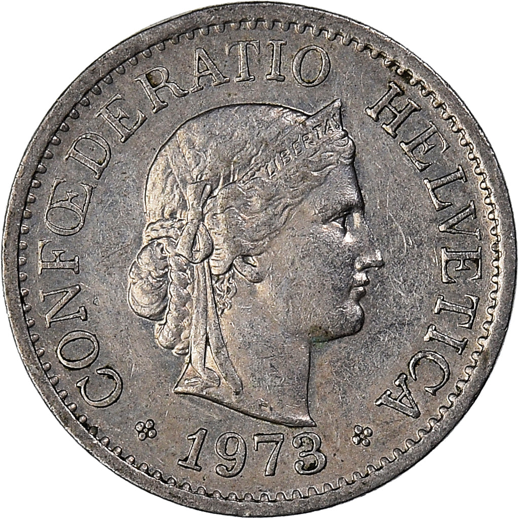 Munten, Zwitserland, 10 Rappen, 1973