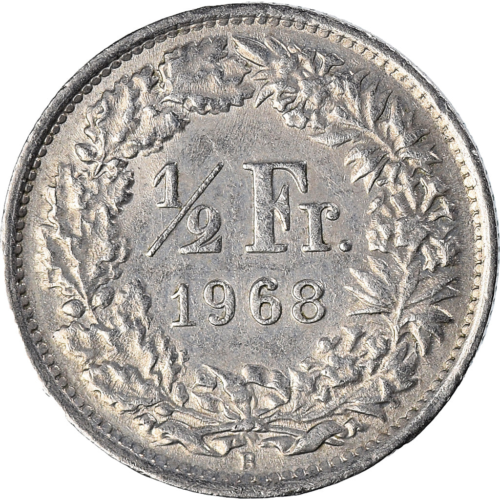 Monnaie, Suisse, 1/2 Franc, 1968