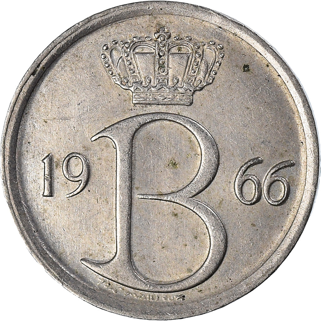 Coin, Belgium, 25 Centimes, 1966
