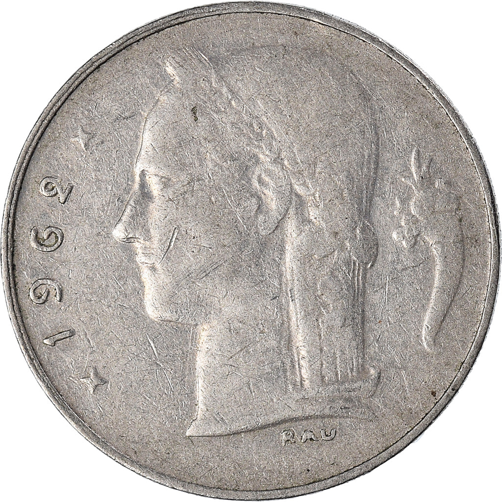 Moneda, Bélgica, Franc, 1962