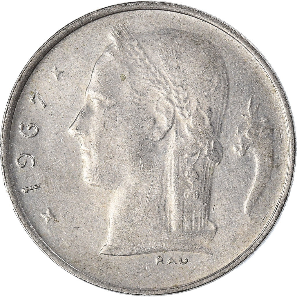 Moneda, Bélgica, Franc, 1967