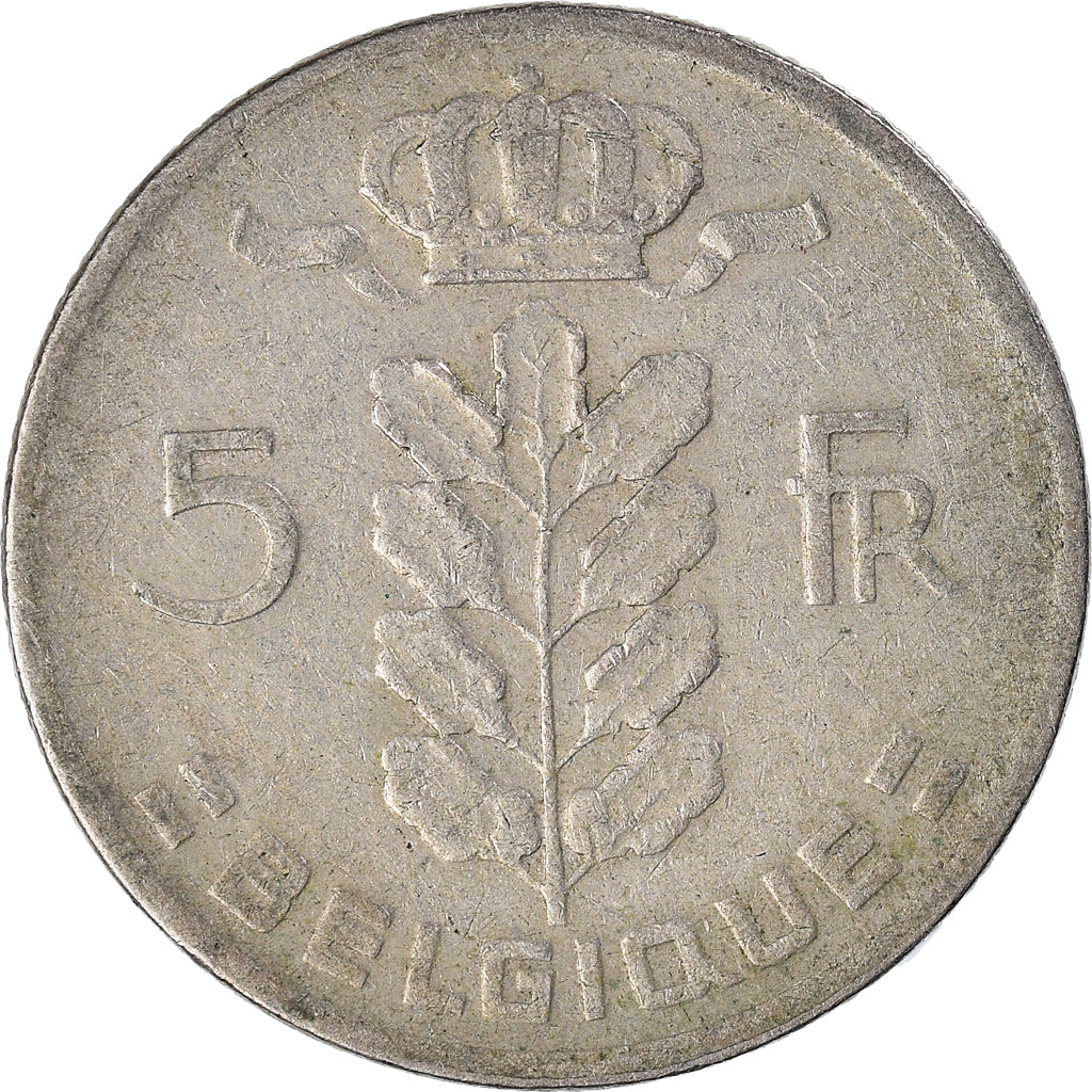 Moneta, Belgia, 5 Francs, 5 Frank, 1961