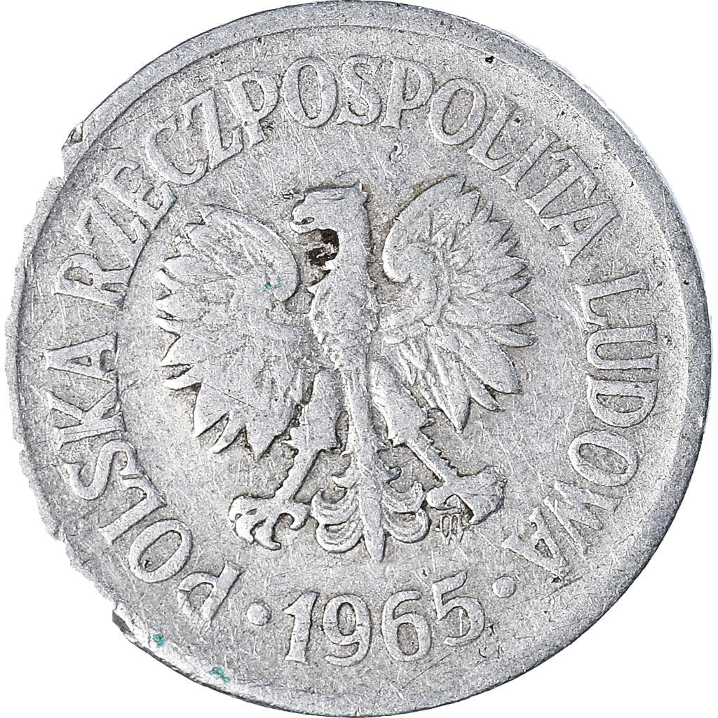 Munten, Polen, 10 Groszy, 1965