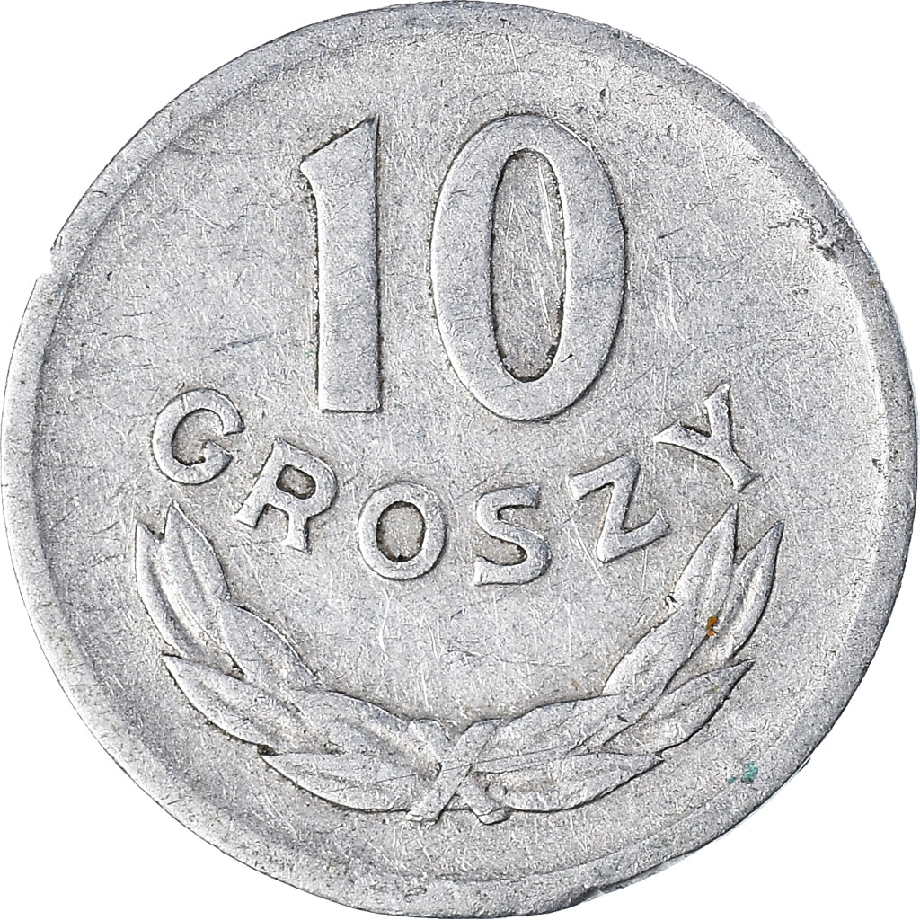Munten, Polen, 10 Groszy, 1965