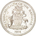 BAHAMAS, 50 Cents, 1974, Franklin Mint, KM #64a, MS(60-62), Silver, 29, 10.05