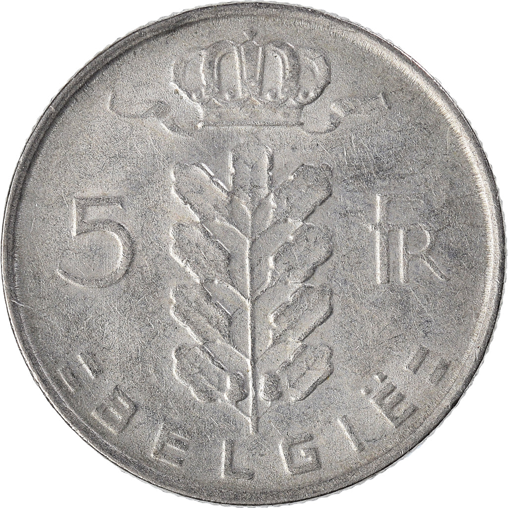 Moneda, Bélgica, 5 Francs, 5 Frank, 1969