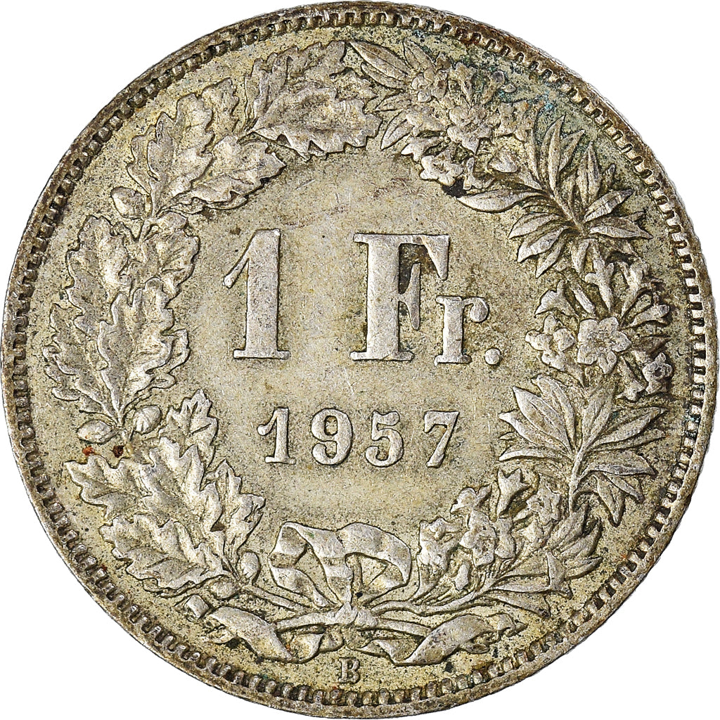 Moeda, Suíça, Franc, 1957