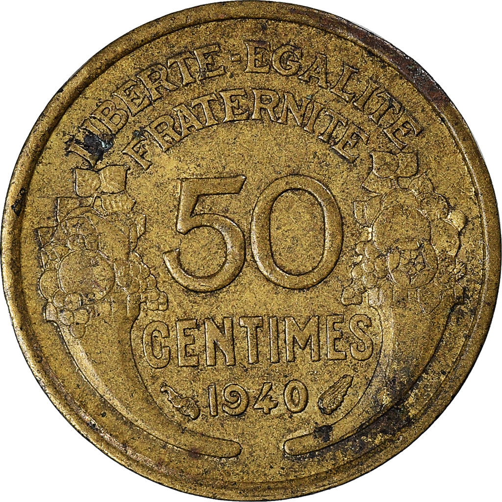 Moneda, Francia, 50 Centimes, 1940