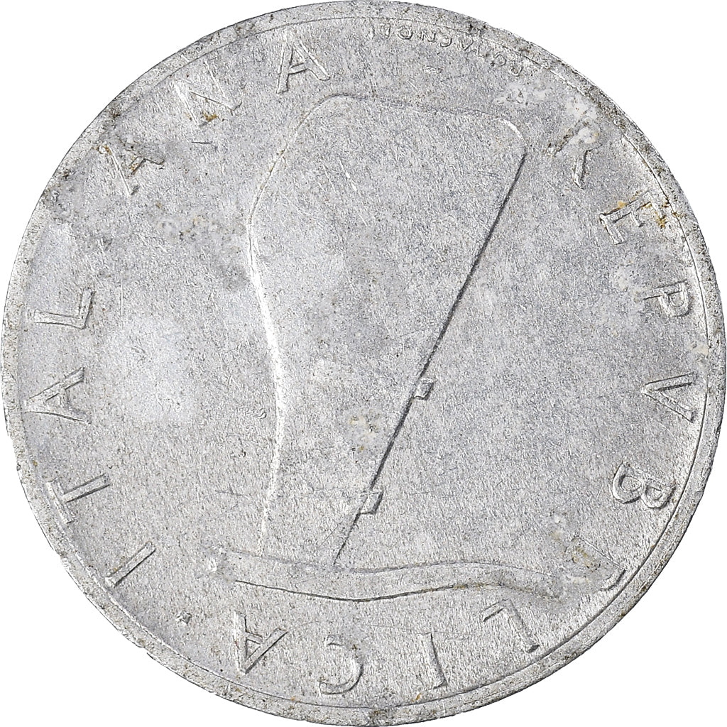 Coin, Italy, 5 Lire, 1955