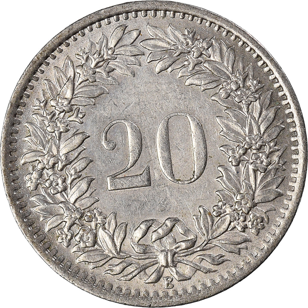 Munten, Zwitserland, 20 Rappen, 1969