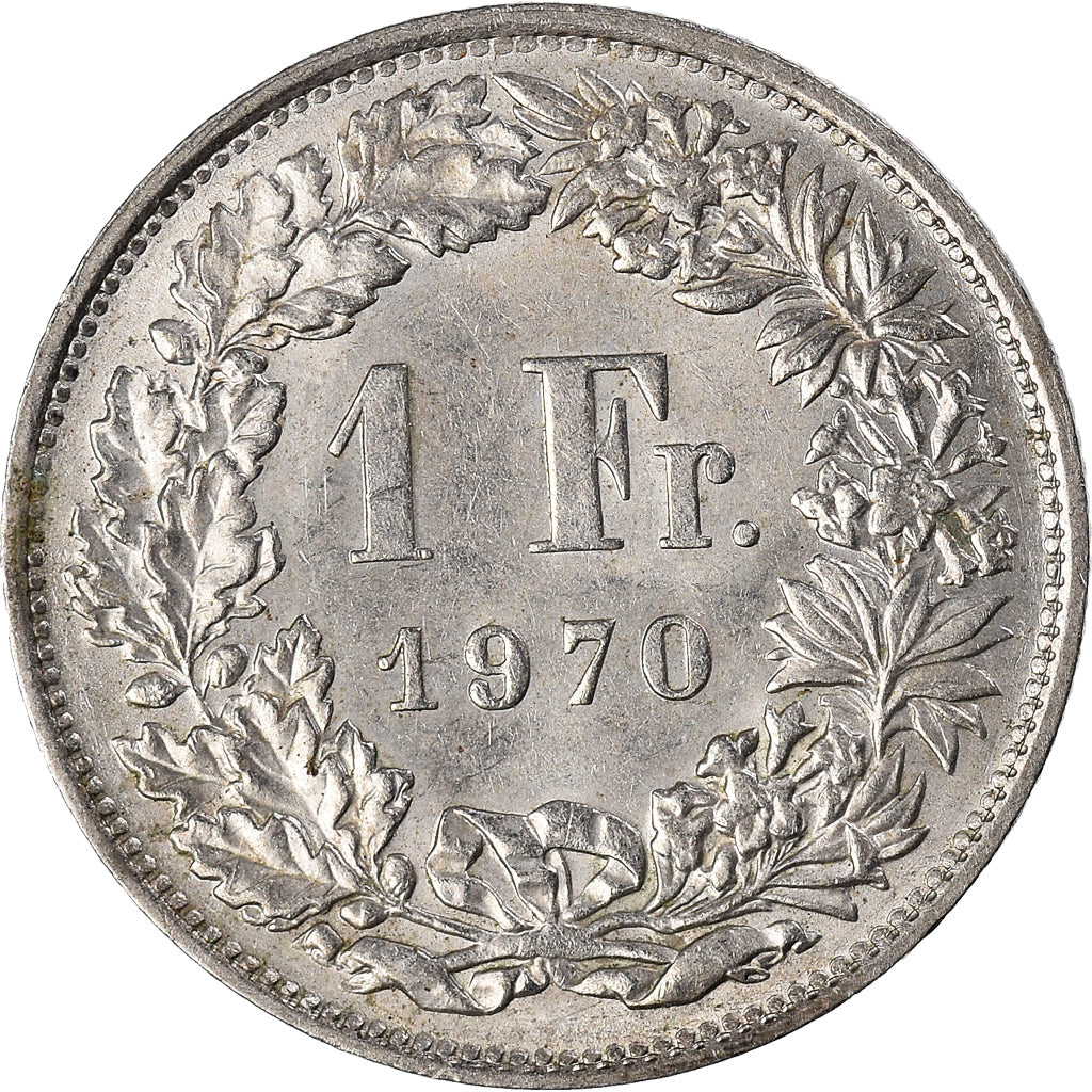 Moeda, Suíça, Franc, 1970