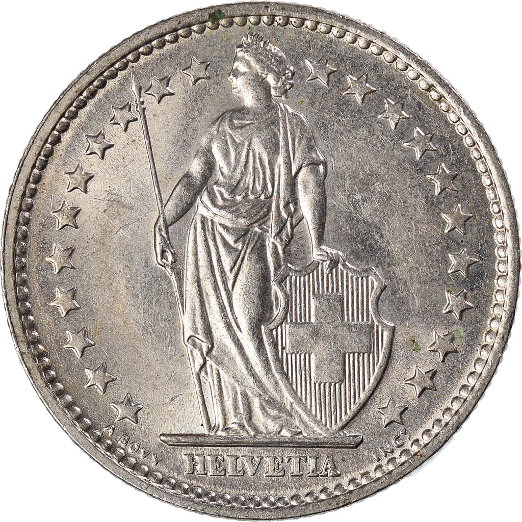 Monnaie, Suisse, 2 Francs, 1969