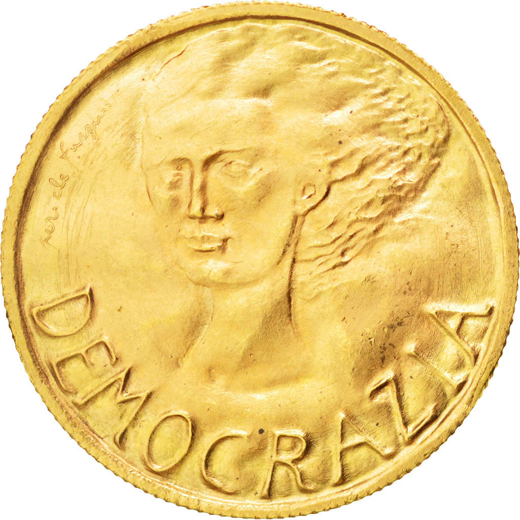 Moneda, San Marino, 2 Scudi, 1977, SC+, Oro, KM:74