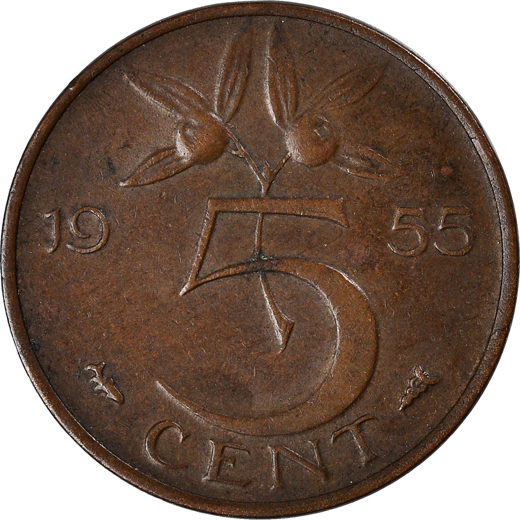 Monnaie, Pays-Bas, 5 Cents, 1955