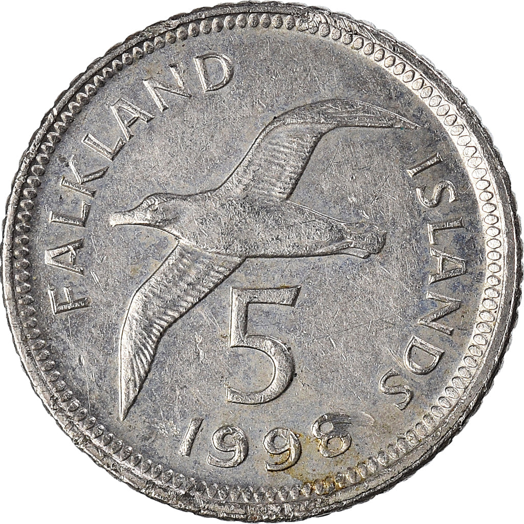Coin, Falkland Islands, 5 Pence, 1998