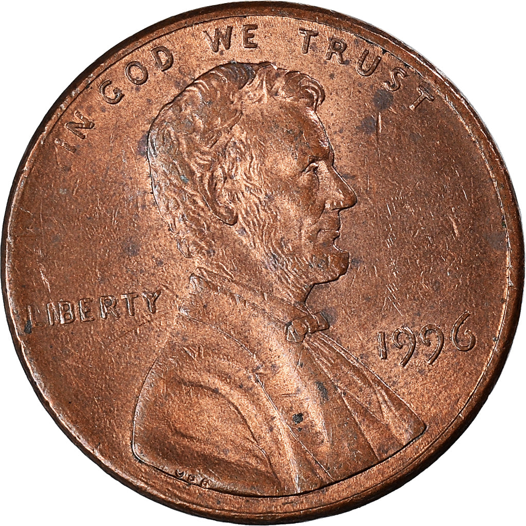 Coin, United States, Cent, 1996