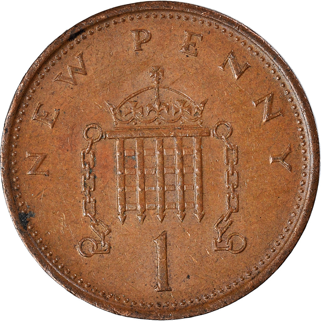 Münze, Großbritannien, New Penny, 1980