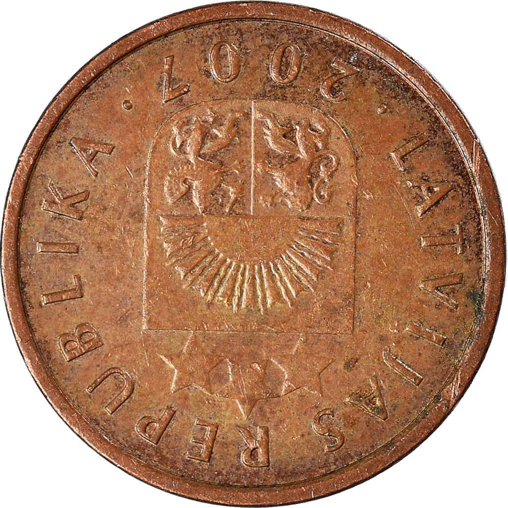 Coin, Latvia, Santims, 2007