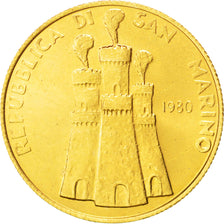 Coin, San Marino, 2 Scudi, 1980, MS(64), Gold, KM:114