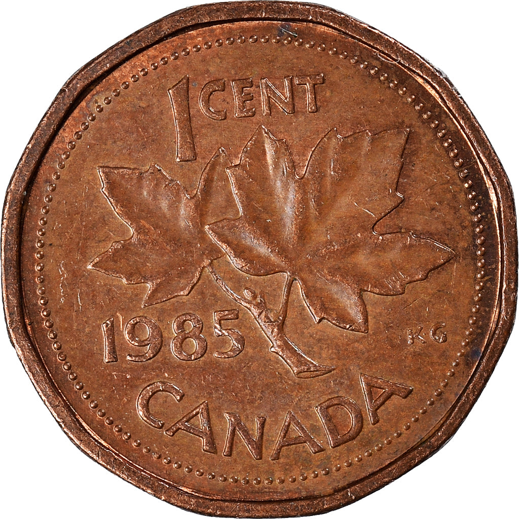 Moneda, Canadá, Cent, 1985